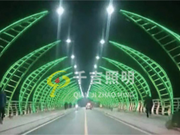 信陽(yáng)肖家河橋景觀路燈工程案例